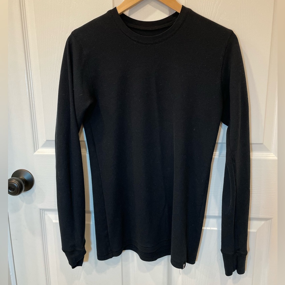 Carhartt, M, Black, Waffle-knit long-sleeve Tee